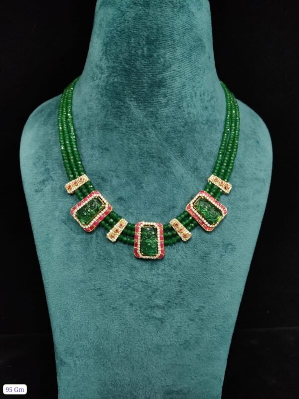 Gorgeous Moissanite 22K Gold Plated 925 Sterling Silver Necklace