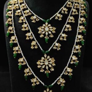 Three Layer Moissanite Fresh River Pearl Necklace by 925silvercharm
