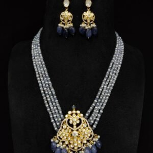 Awesome Moissanite Necklace with Beads Set – By 925silvercharm