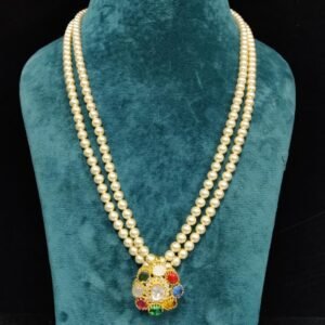 22k Gold Plated 925 Sterling Silver Freshwater Pearl Moissanite Pendant By 925silvercharm