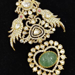 Silver Moissanite Bird Pendant by 925silvercharm