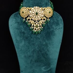 22k Gold Plated 925 Sterling Silver Floral Moissanite Choker by 925silvercharm