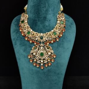 22K Gold Plated 925 Sterling Silver Moissanite Necklace by 925silvercharm