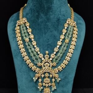 22k Gold Plated Sterling Silver Moissanite Necklace by 925silvercharm
