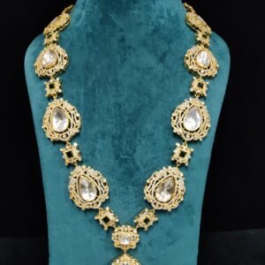 22k Gold Plated 925 Sterling Silver Moissanite Necklace by 925silvercharm