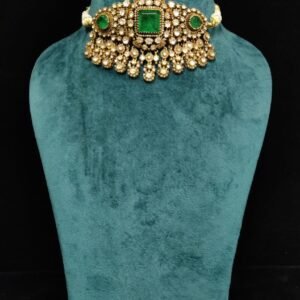22k Gold Plated 925 Sterling Silver Moissanite Choker Necklace by 925silvercharm