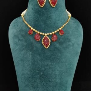 22k Gold Plated 925 Sterling Silver Carving Flower Moissanite Necklace Set by 925silvercharm