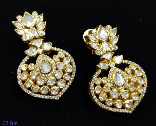 Moissanite Earrings by 925silvercharm